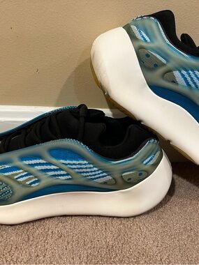 Mens Size 12 - Adidas Yeezy Boost 700 V3 Arzareth Blue/White Sneakers Shoes